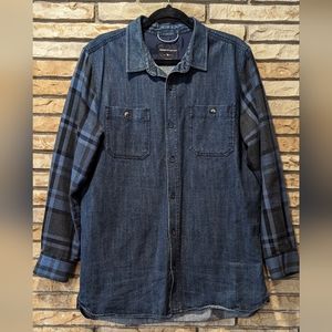 Modern Amusement Men's Jean and Flannel Shirt - Size L